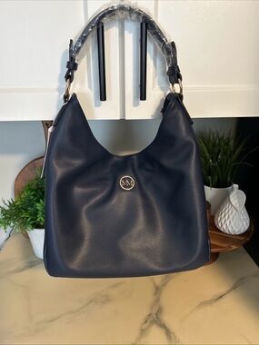 Marlyn Monroe Navy Blue Shoulder Hobo Bag